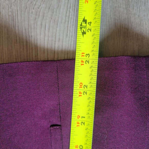 Kasper A.S.L. Womens Purple Blazer Jacket Size 8 Rayon/Polyester - Picture 6 of 9